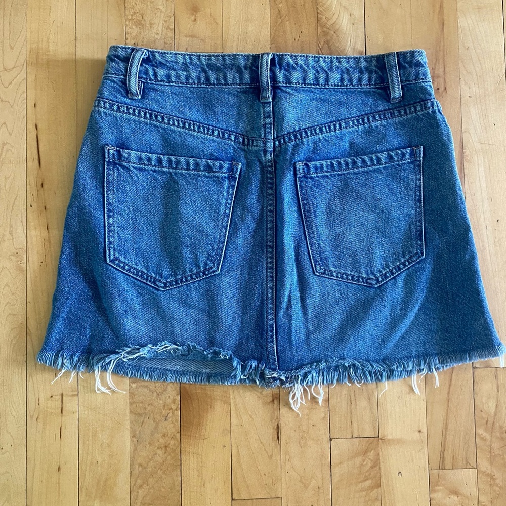 We the Free / Free People Zip It Up Jean Skirt - Picture 7 of 10